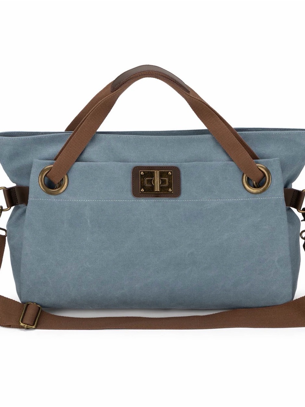 Zede Pont-Des-Arts Blue-Gris Crossbody bag NWT (347)